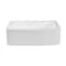 Gourmetier GKFA30229 Solid Surface 30" x 22" Farmhouse Sgl Bowl Kitchen Sink, Wht GKFA30229 - alternate 3